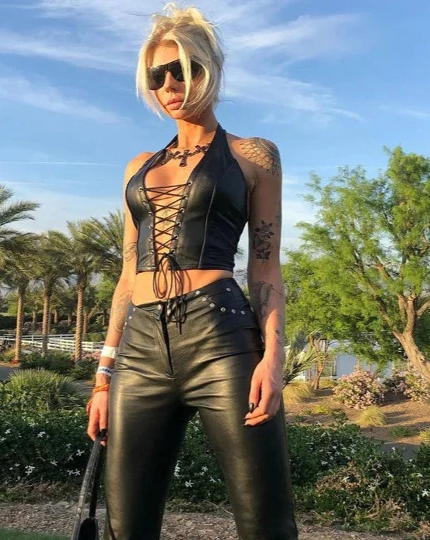 Black Leather Top